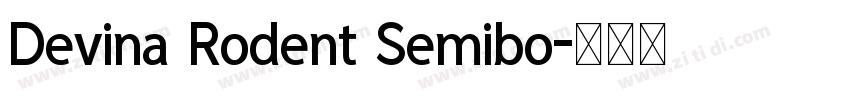 Devina Rodent Semibo字体转换